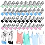 Huucozn 40 Stück klammern metall Wäscheklammern Edelstahl ohne Abdruck...